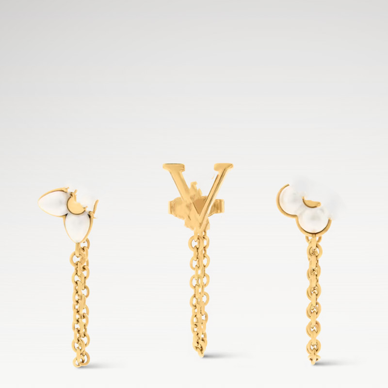 With Box Designer Earrings 3pcs/set Pearl Letter Flower Stud Earrings Luxury Brand Loves Women Earring Party Wedding Gift Earrings