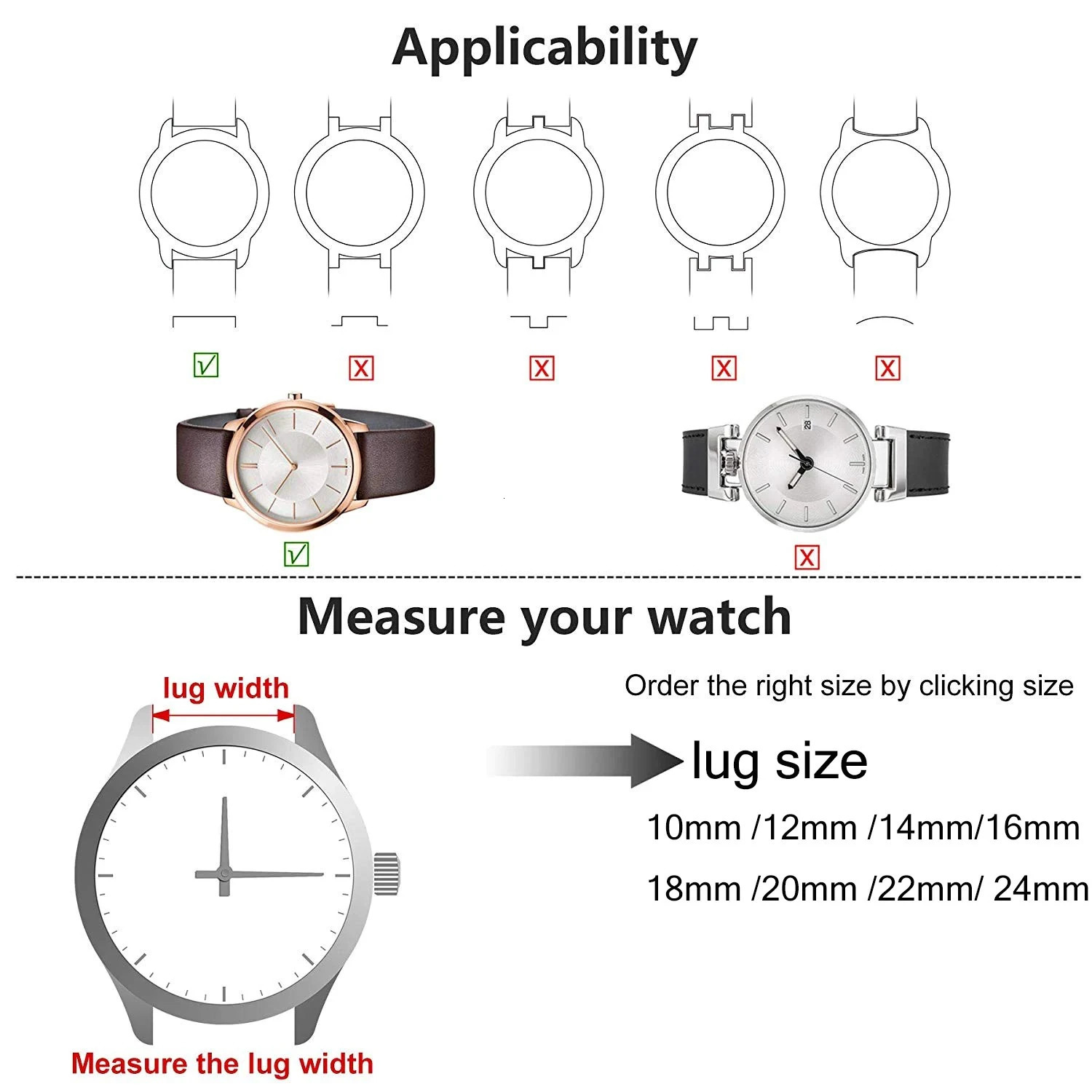Watch Band For DW 8mm 10mm 12mm 13mm 14mm 15mm 16mm 17mm 18mm 19mm 20mm 21mm 22mm 24mm Stainless Steel watch strap 250902