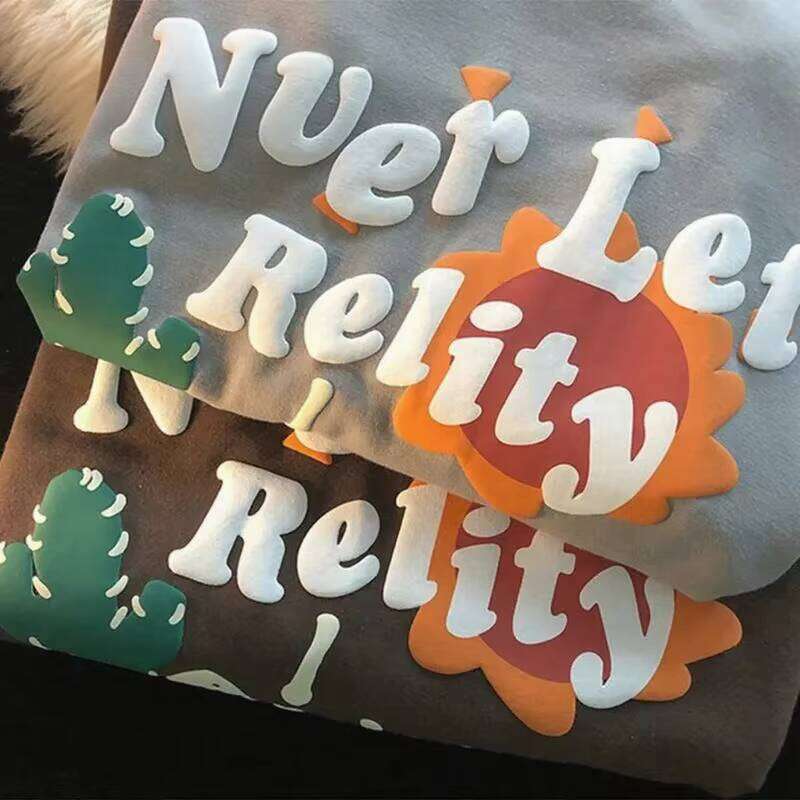 High Quality 100% Cotton Streetwear Oversized Logo 3D Puff Print T-Shirt Fashion Men's Clothing Manufacturer