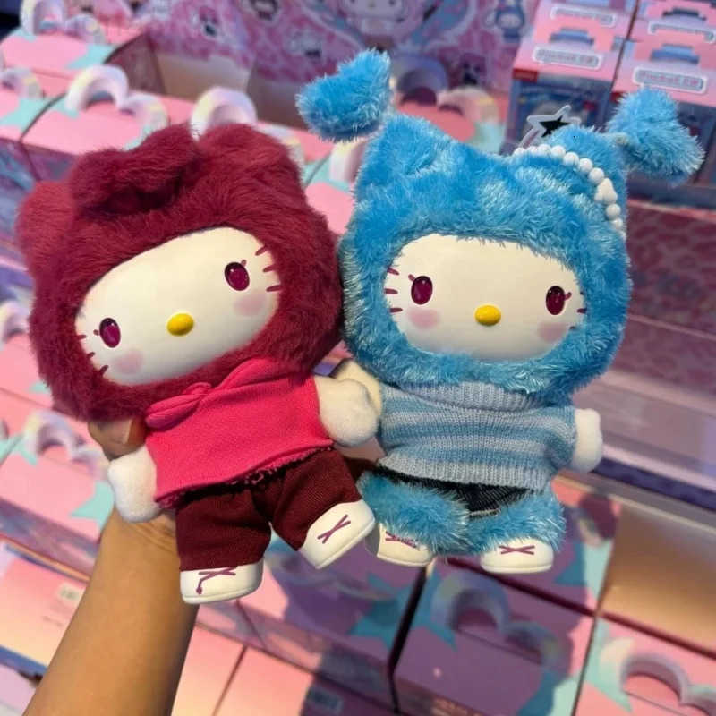 Sanrio 2025 New Genuine Miniso Hellokitty Popstar Series Vinyl Blind Box Bag Pendant Anime Figures Mysterious Box Trendy Toy Gift H251126