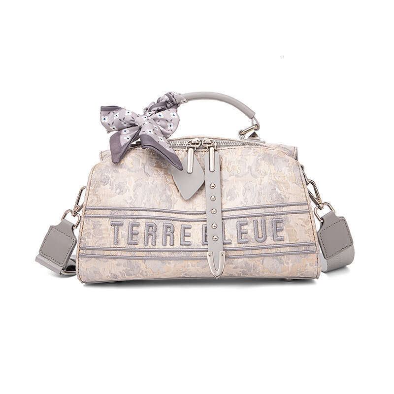 DHpet_wholesale 2025 Women's Boston Bag - Vintage Print Shoulder Purse with Pillow Design, Medium Capacity Crossbody Bag for Daily Use