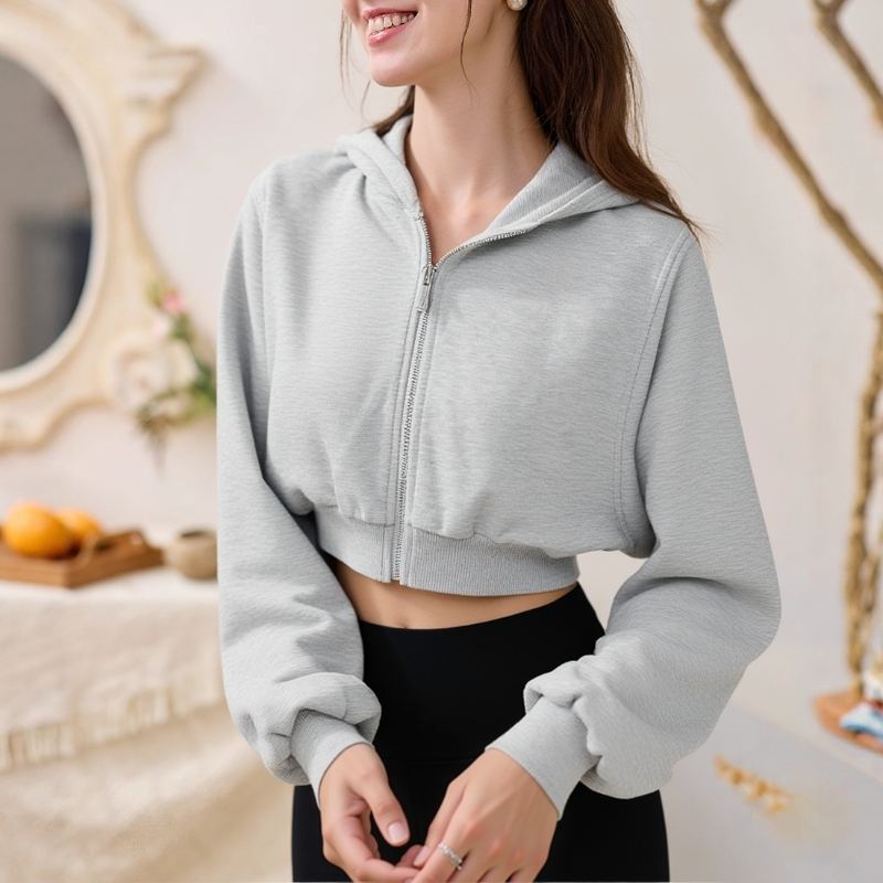 Designer Full-Zip Jacket Womens Yoga Muse Crop Hooded Jogger Blazer Knit Relaxed Fitness Pilates Outfits Studio To Street To Lounge Loose Sweatshirts Badge Logo