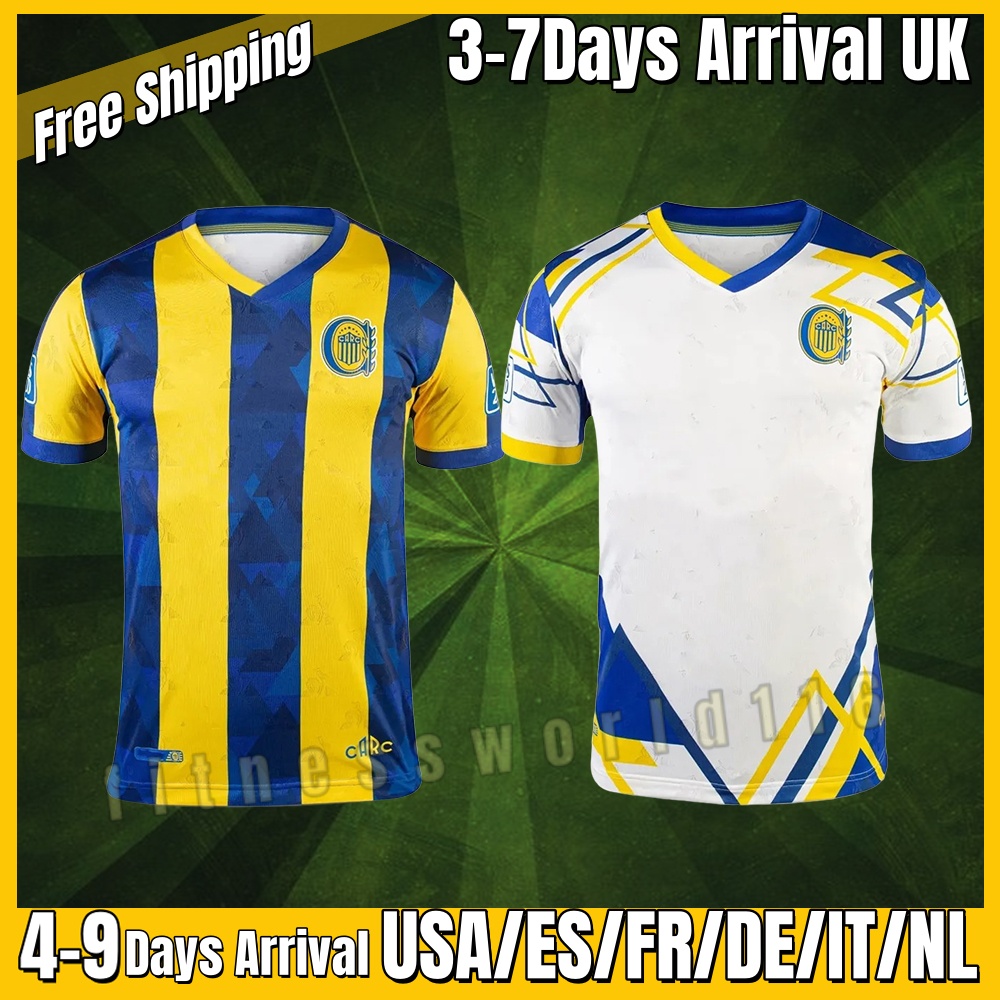 xxxl 4xl 25 26 football jersey Rosario Central Soccer Jersey 2025 home #11 DI MARIA #10 MALCORRA #99 CAMPAZ maillots de Fans Player Football Shirts Men kids Uniform S-4XL