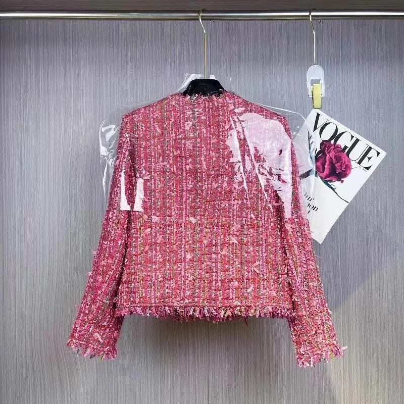 Coat Women n Sense Korean Overcoat Fragrance Jacket Tweed Temperament Outwear Slim Fashion Top Female Spring Autumn 250901