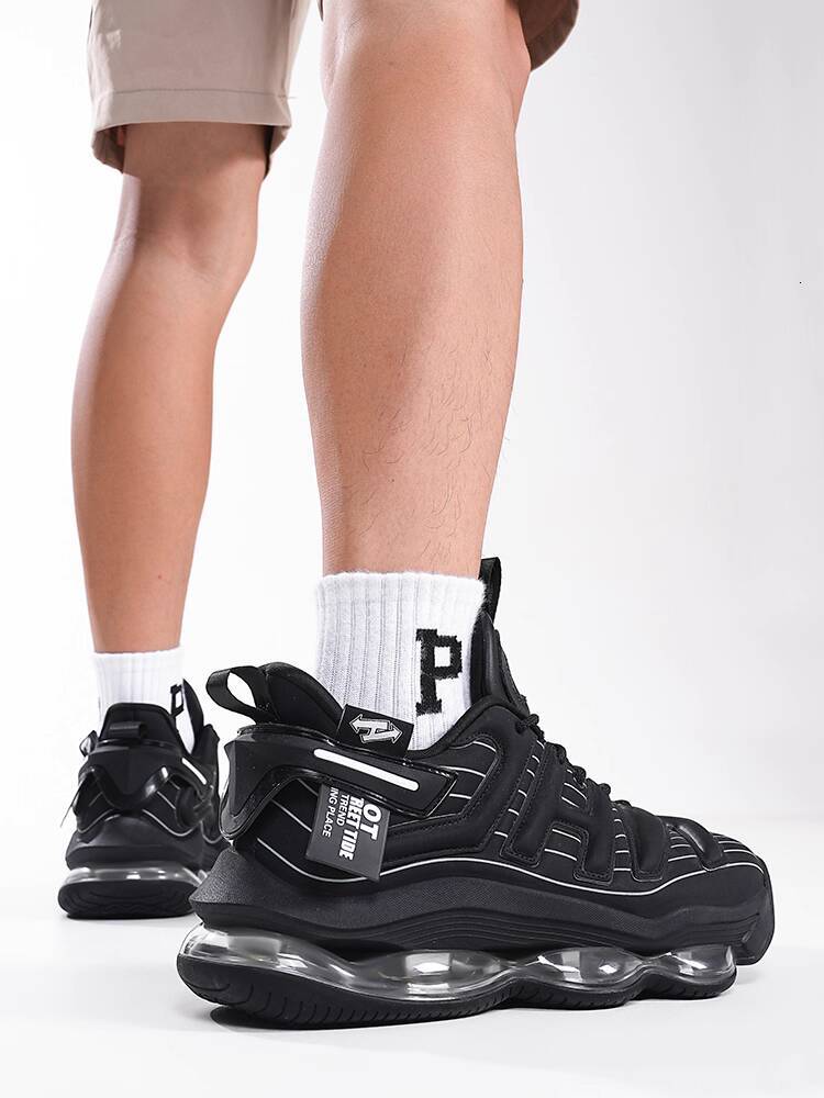 NHOT designer shoes Autumn Men's Air Cushion Fashion Running Non-Slip Wear-Resistant Sports Trendy Leather Casual Shoes