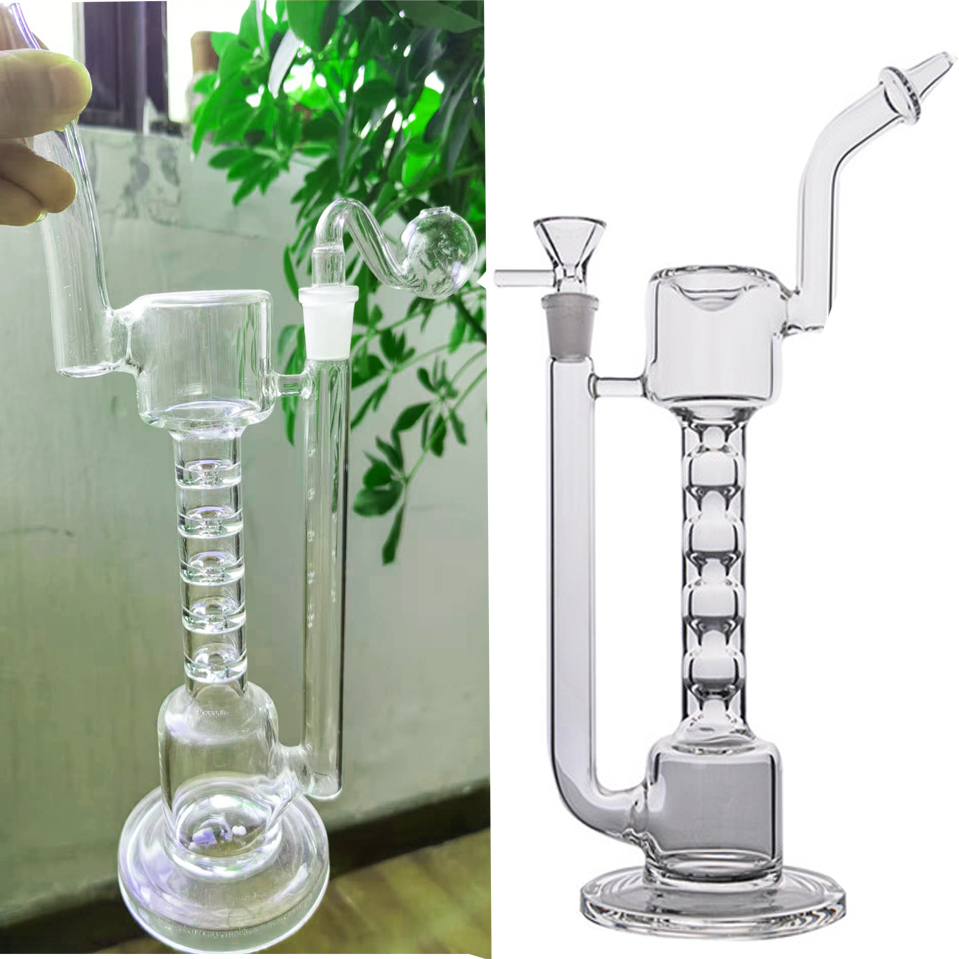 Hookahs Water Bongs Glass Smoking Water Pipes Recycler Oil Rigs Bubble Dabber Bong With 14mm Bowl Joint