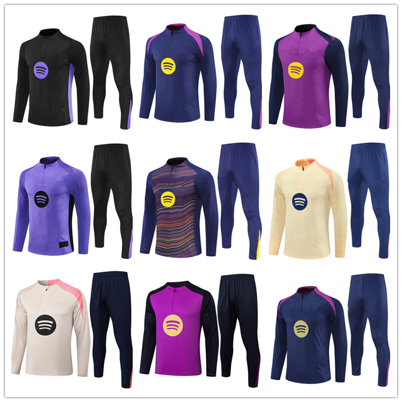 2025 26 men kids BarCElon soccer tracksuits RAPHINHA LAMINE YAMAL fottball Training PEDRI GAVII LEWANOOWSKI suit tracksuit football jogging