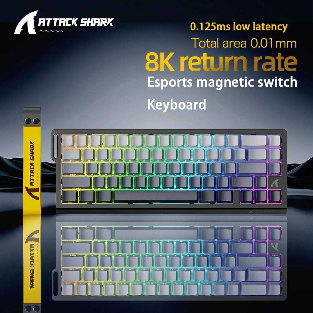 Magnetic Switch Gaming Keyboard Attack Shark X HE And FreeWolf F Pro K Wired Wireless RGB Rapid Trigger Hall Effect