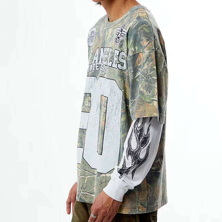 High Quality 230 Gsm Cotton Square T-shirt Personalized Oversized Men's Short Sleeve Screen Printed Shirt Formal Style