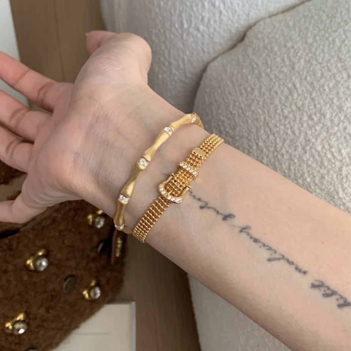 Luxury Brand Designer Jewelry Italian Hollow Milanese Lace Bracelet For Women, Niche Design, Micro Inlay Watch Band, Wrist Chain, Wholesale