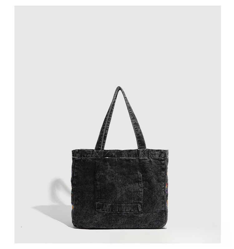 Autumn New Large Capacity atmosphere Handbag Cowboy Bag Simple Fashion Versatile Commuter Handbag Niche Design Designer Shoulder Bag