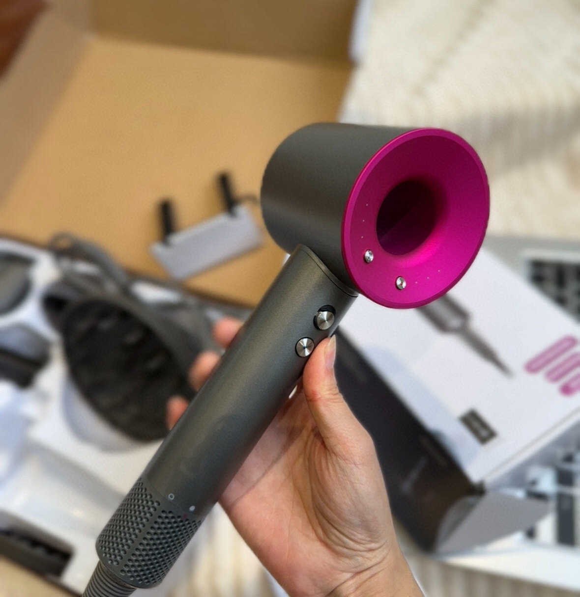 Dryers Anion Blower Mute Hairdryer Air Wrap Care Electric Hair Drier Quickdry Safety Negative Ion Professional Salon Leafless Blow Powerful Travel Hom