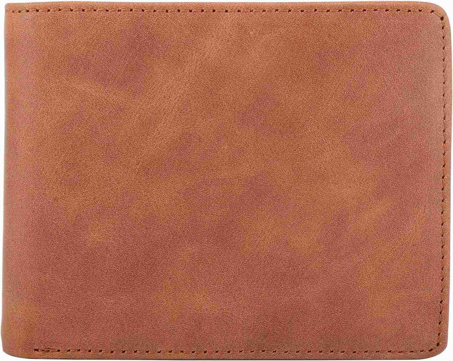 Wallet for MenGenuine Leather RFID Blocking Bifold Stylish Wallet With 2 ID WindowZ250911