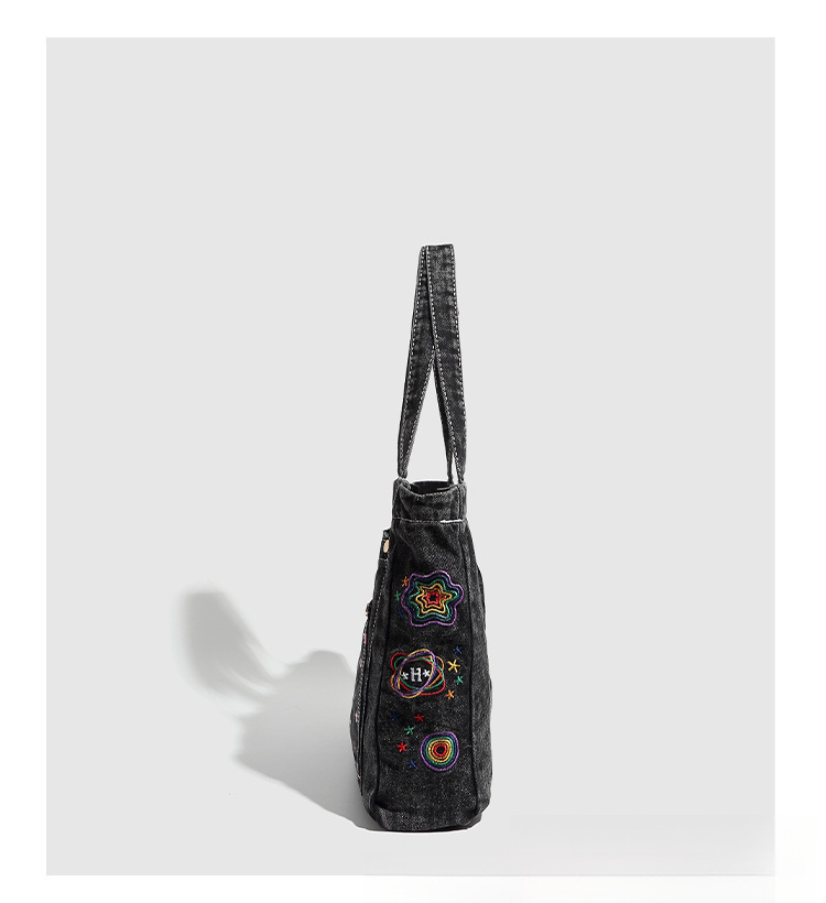 Autumn New Large Capacity atmosphere Handbag Cowboy Bag Simple Fashion Versatile Commuter Handbag Niche Design Designer Shoulder Bag