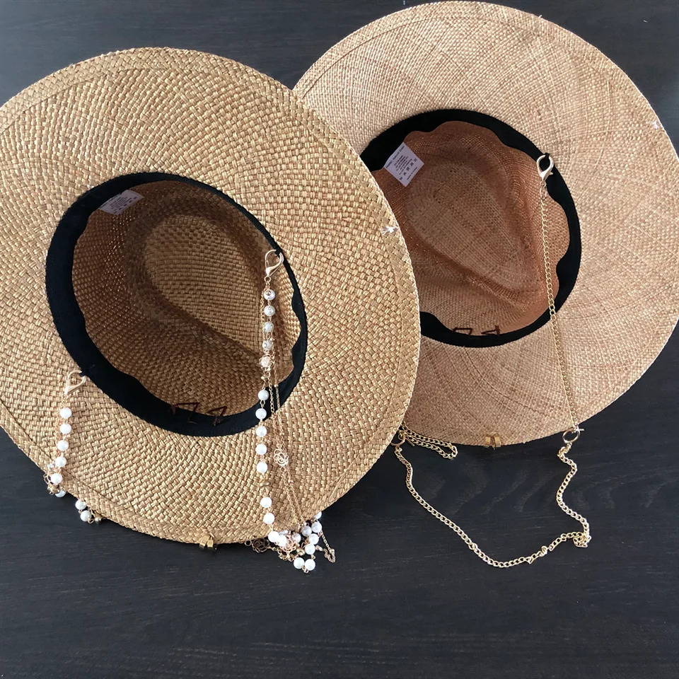 Summer straw hat DIY treasure straw hat sun hat beach hat supports various hat customization men and women hat 250901