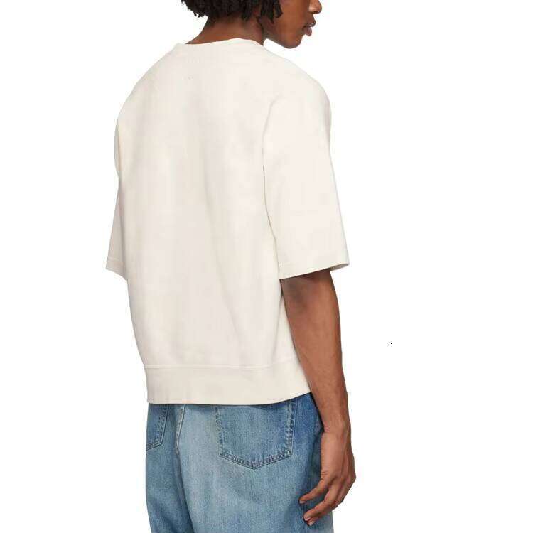 High Quality Cotton Short Sleeve Men's Shirt Logo Print Oversized Fit