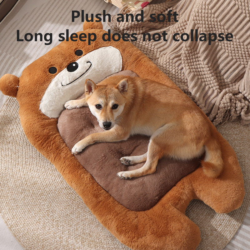 Coffee color Cat Bed & Cat Sleeping Mat: Ultra-Soft Fleece, All-Season Universal Pet Sleeping Mat with Non-Slip Base, Scratch-Resistant & Bite-Resista