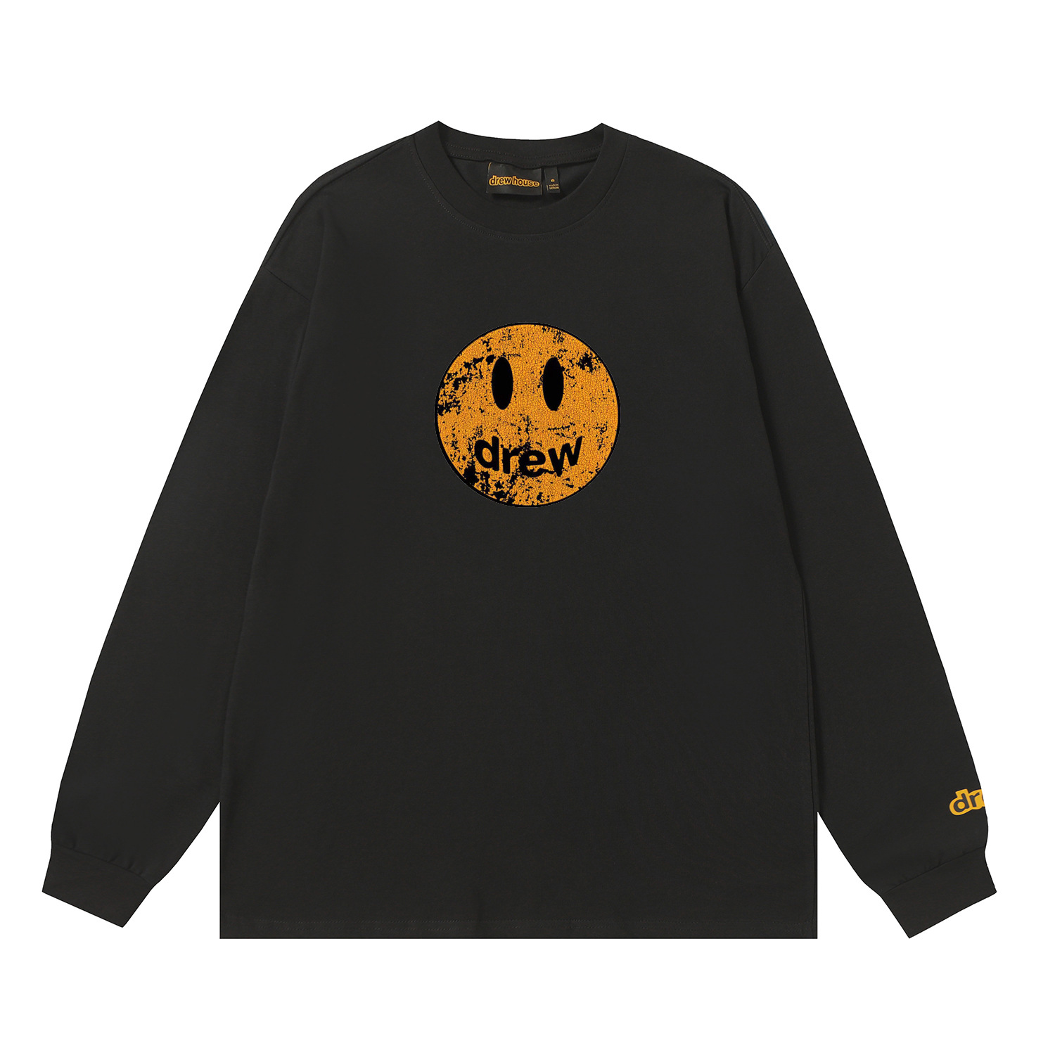 Drew House New drew smiley face T Shirt Men's and Women's Long Sleeve Tshirt Designer Luxury
