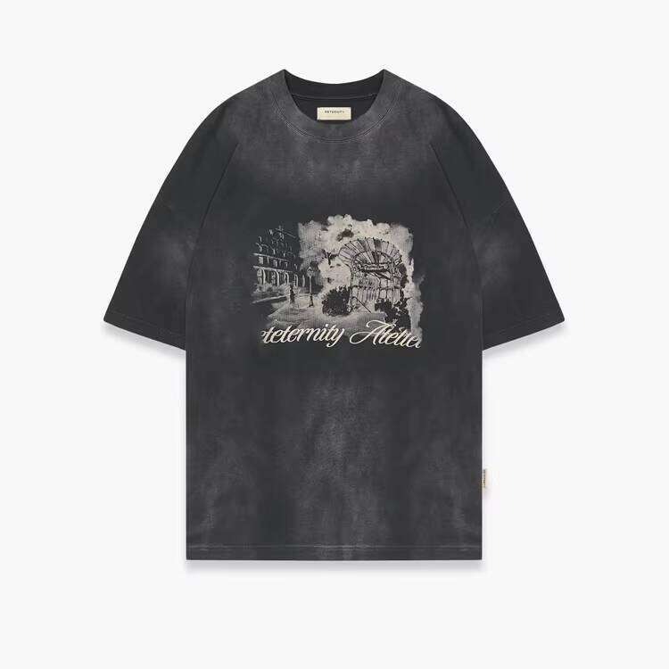 100% Cotton High Quality Heavyweight Oversized T-Shirt Men's 260 GSM Printed Blank Design Knitted Fabric