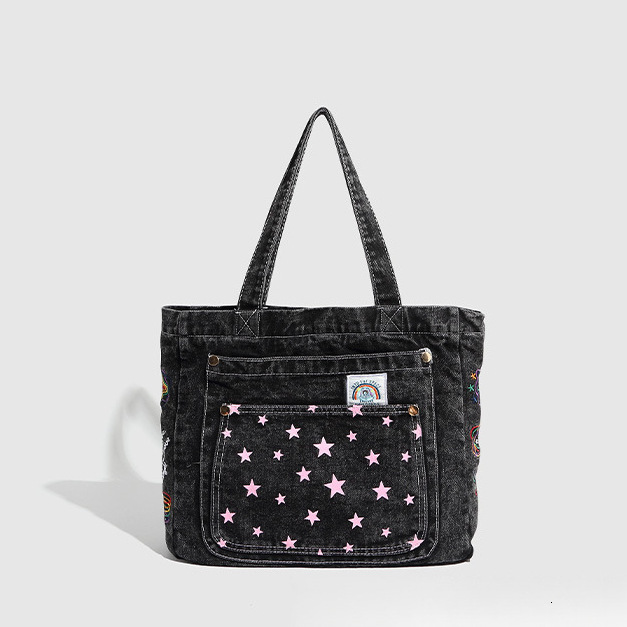 Autumn New Large Capacity atmosphere Handbag Cowboy Bag Simple Fashion Versatile Commuter Handbag Niche Design Designer Shoulder Bag