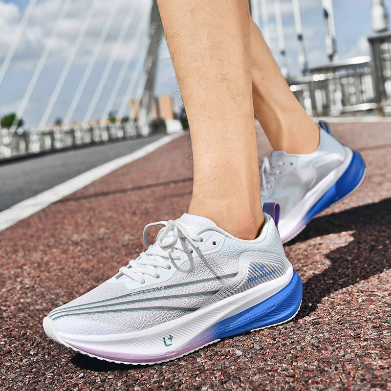 ONKE Running Women Autumn Lightweight Breathable Shock Absorption Mesh Sports Men Thick Bottom Non-slip Wear-resistant Marathon Shoes