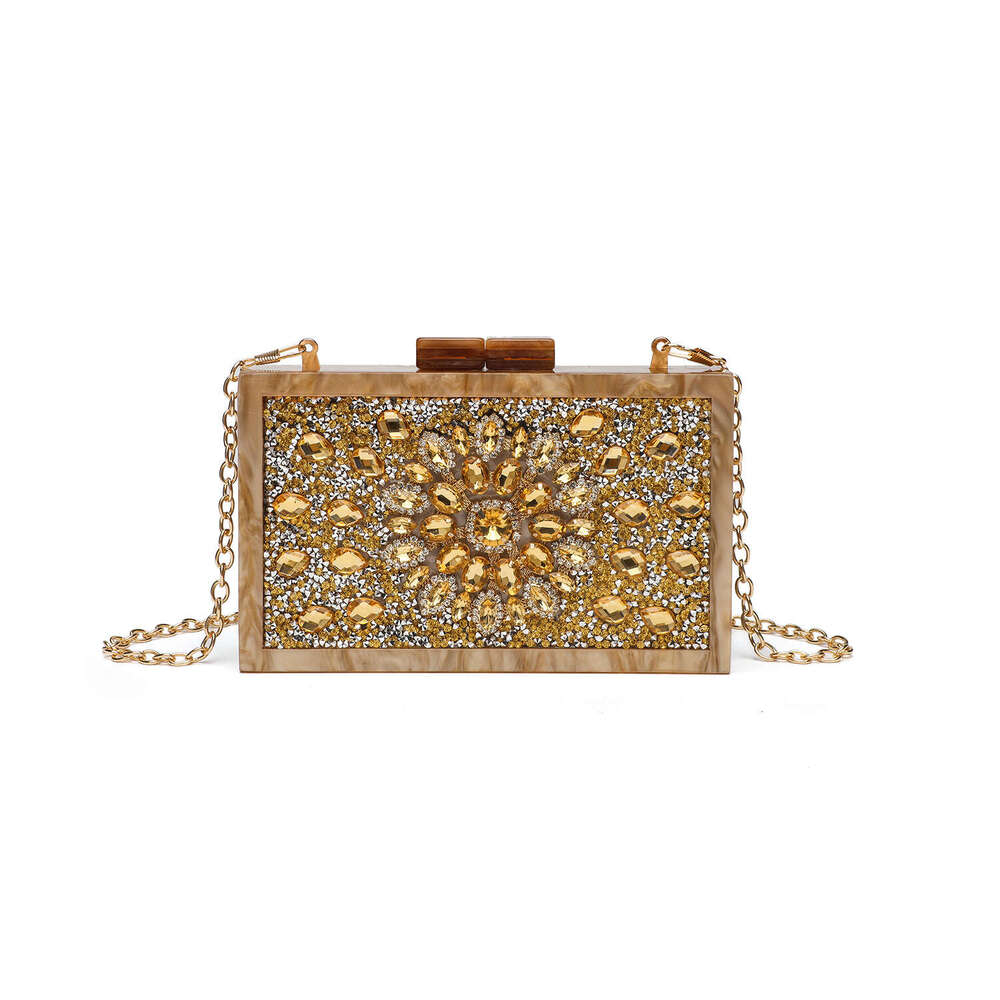 New Trendy Evening Water Wedding Cheongsam High-end Inlaid Brick Handheld Crossbody Bag