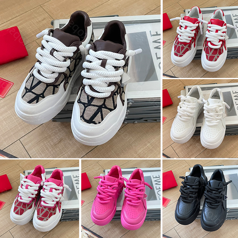 ONE STUD Designer Mens Casual Shoes XL Platform Women Oversized Rivet Trainer Rubber Soles Lace up Luxury Leather Ladies Fashion Sports Sneakers 35-44