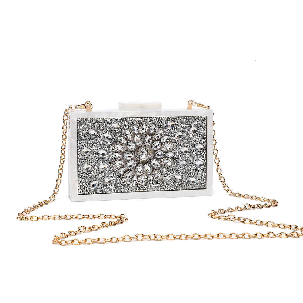 New Trendy Evening Water Wedding Cheongsam High-end Inlaid Brick Handheld Crossbody Bag