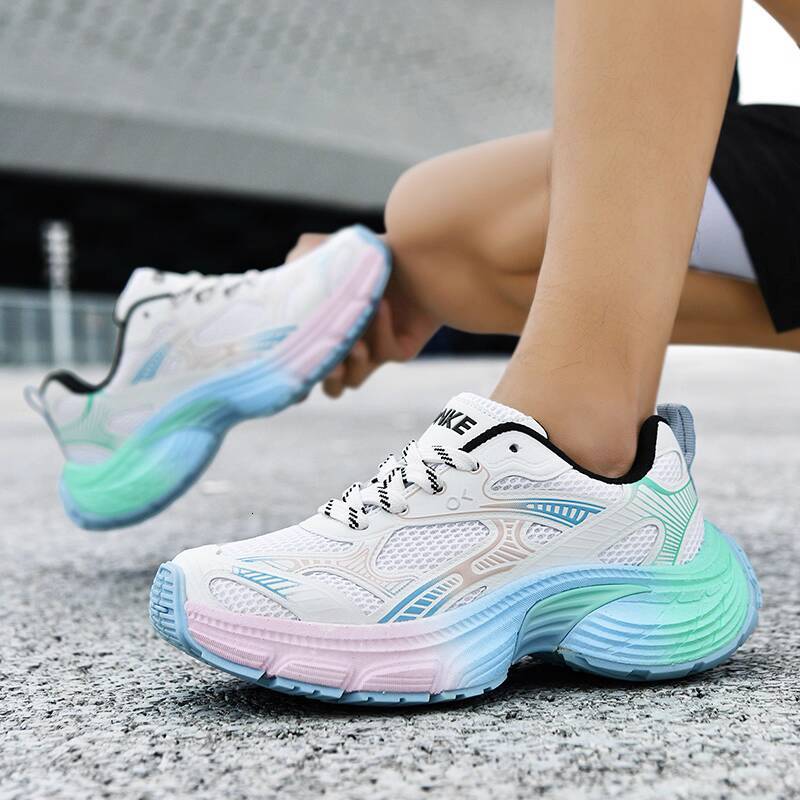 ONKE Dad for Women New Autumn Thick-Soled Height-Increasing Casual Sports Fashionable Versatile Breathable Mesh Running Shoes