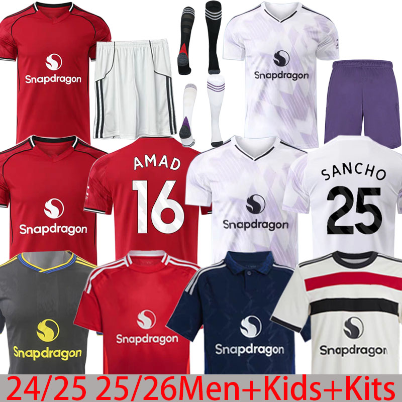 3XL 4XL 25 26 Soccer Jerseys GARNACHO HOJLUN MARTINEZ FERNANDES CASEMIRO Football Shirt Tracksuit 2024 2025 men kids kit MAINOO ZIRKZEE Manchest er United jersey