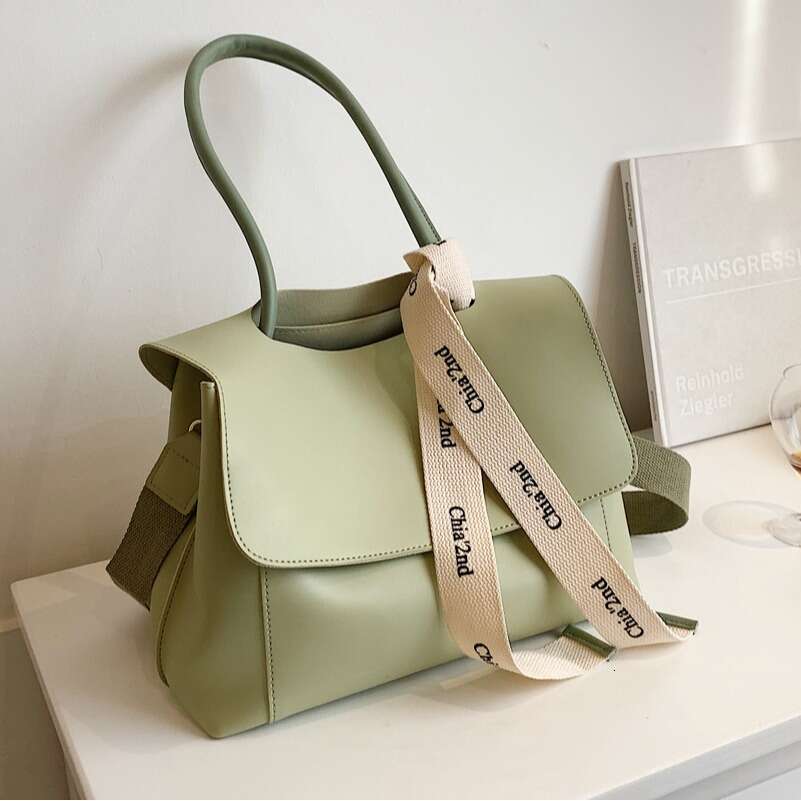 Trendy Fashion Large Capacity Solid Color Textured Handbag 2025 New Women's Stylish Shoulder Crossbody Tote Bag