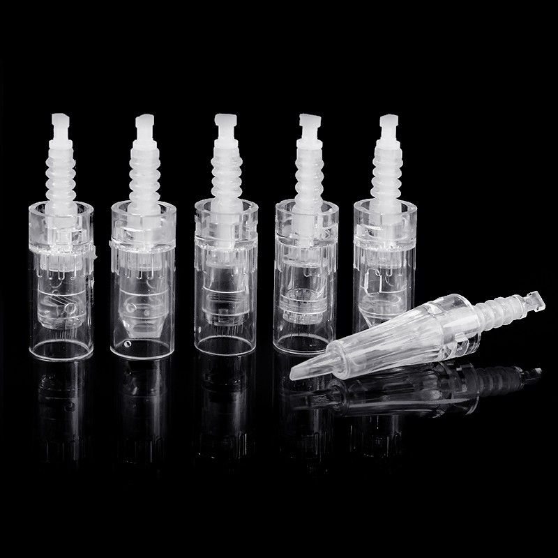 100 PCS DermaTool Accessories Bayonet Needles 12 24 36 42 Pins Cartridge For Dr pen Ultima N2 M5 M7 E30 Dermapen F7 MTS Micro Needle Replacement Head 