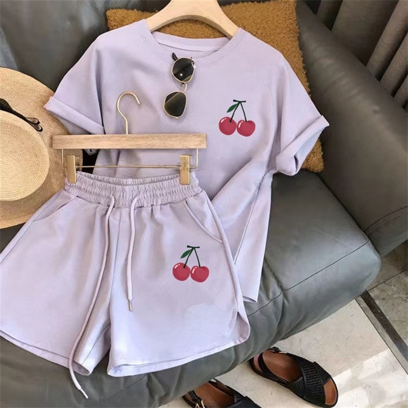 Women Tracksuit C Letter Print Short Sleeve Tshirt Drawstring Shorts Sport Suit Lady Exercise Tshirt Shorts Twopiece Suit 250902