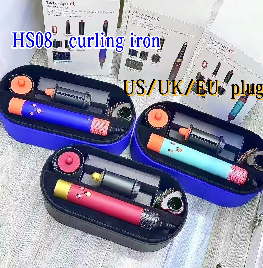 HS05 hS08 high-end seven in one professional air wrapped curling iron, automatic rotating multi styling machine, complete set of long hair curling iron hair airwap