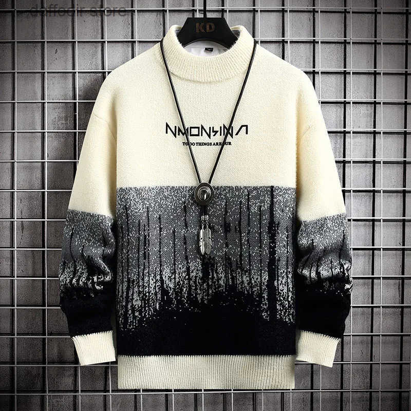 Winter Cashmere Sweater Men Harajuku Mens Jumper Thick Warm Turtleneck Pullover High Quty Male Christmas Sweaters S250902 S251110