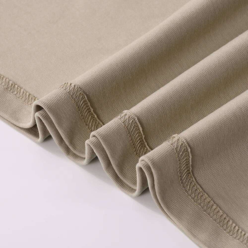 Clothing Luxury 100% Cotton 305Gsm Heavyweight Brand Logo Printed O-Neck Short Sleeve Men's T-Shirt