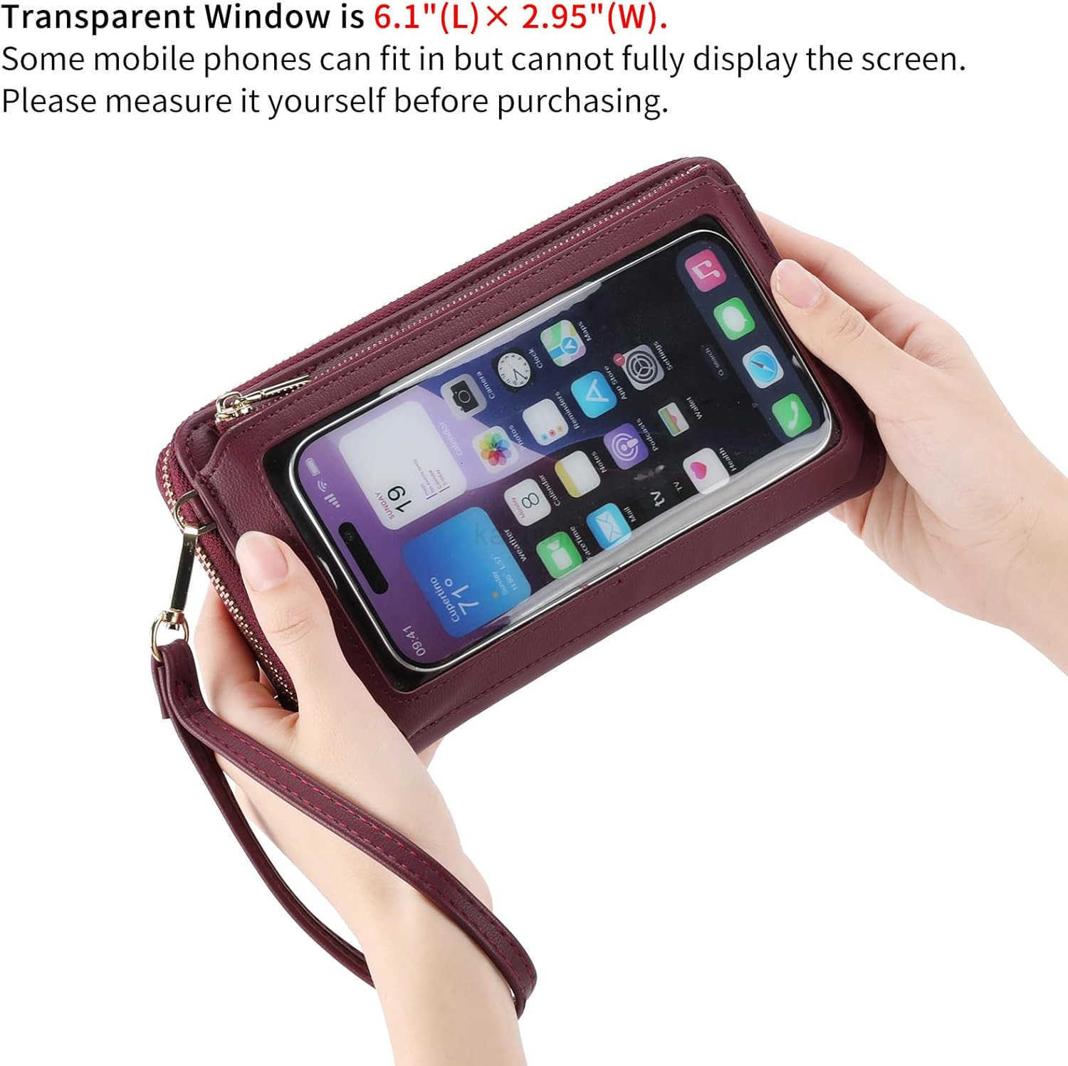 Phone Purse Crossbody Bags for Women Small Travel Wallet Touch Screen RFID Blocking Z250910