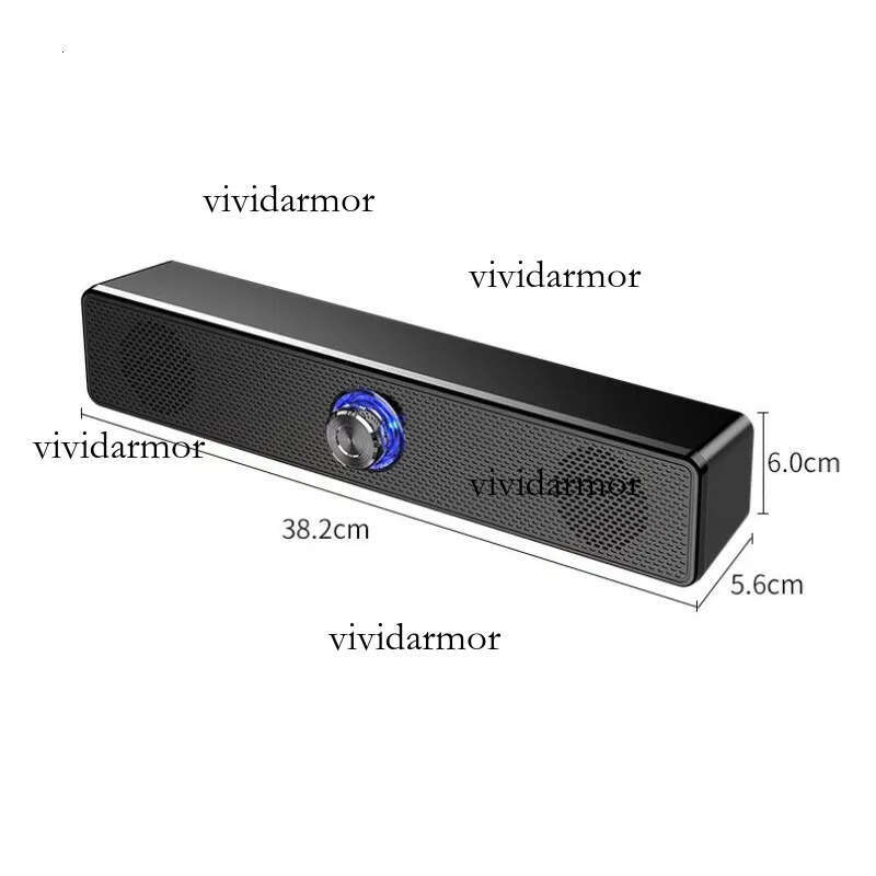 Popular All-In-One Bluetooth Wired Subwoofer Long Bar Small Computer Desktop Notebook Home Speaker