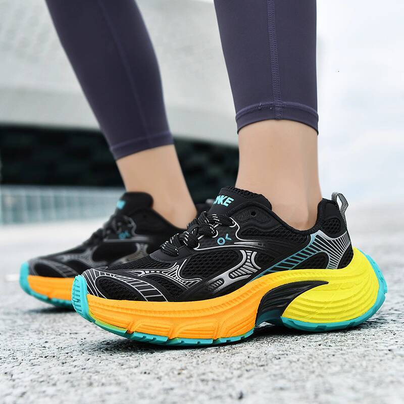 ONKE Autumn Men's shoes designer men Lightweight Breathable Non-Slip Sports Casual Women Thick Sole Shock Absorption Couple Running Dad Shoes