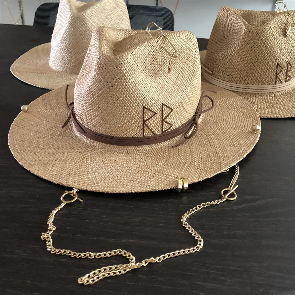 Summer straw hat DIY treasure straw hat sun hat beach hat supports various hat customization men and women hat 250901