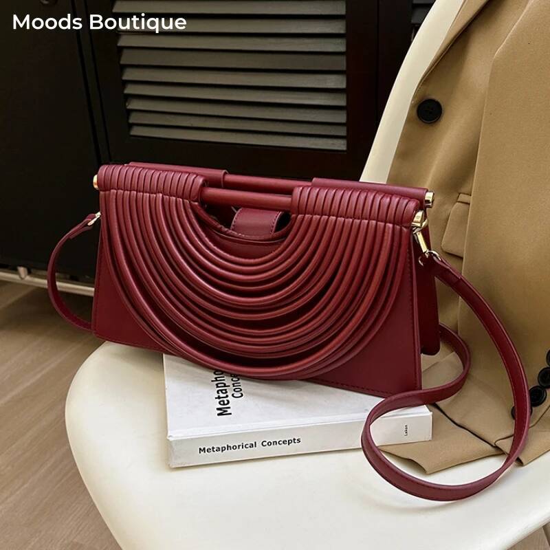Branded Evening Clutch Purse Women Noodles Design Golden Crossbody Bag For Wedding Dinner Party Designer Handbag high-quality
