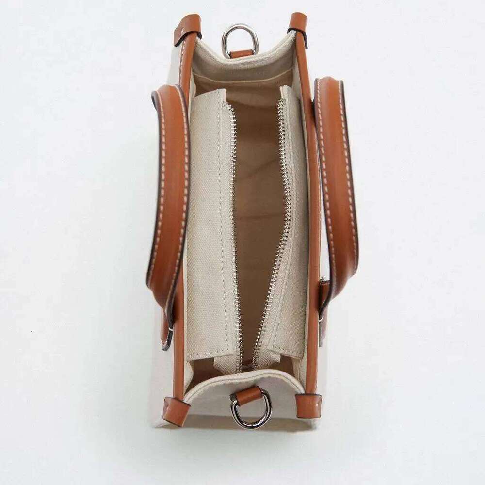 Casual Canvas Tote Handbags Brands Wide Strap Shoulder Designer Bags For Women 2022 Patchwork Crossbody Bag New