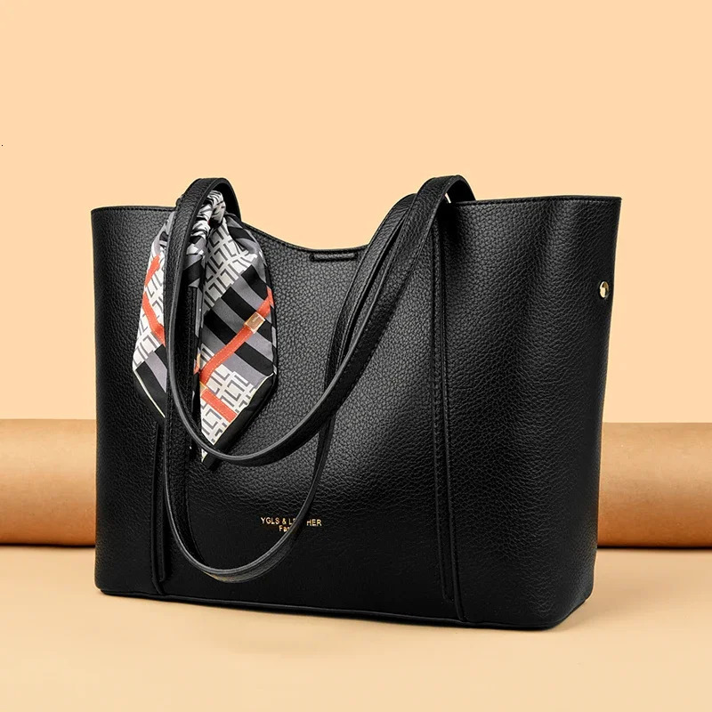 Genuine Women Tote Bag High Quality Soft Leather Large Ladies Shoulder Crossbody Bag Female Shopping Handbag A Main250902