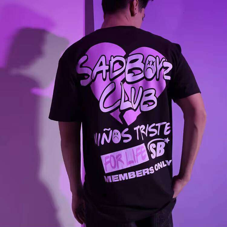 Logo Men's Short Sleeve Graphic Print Oversized Vintage T-Shirt 100% Cotton 260g Formal Style