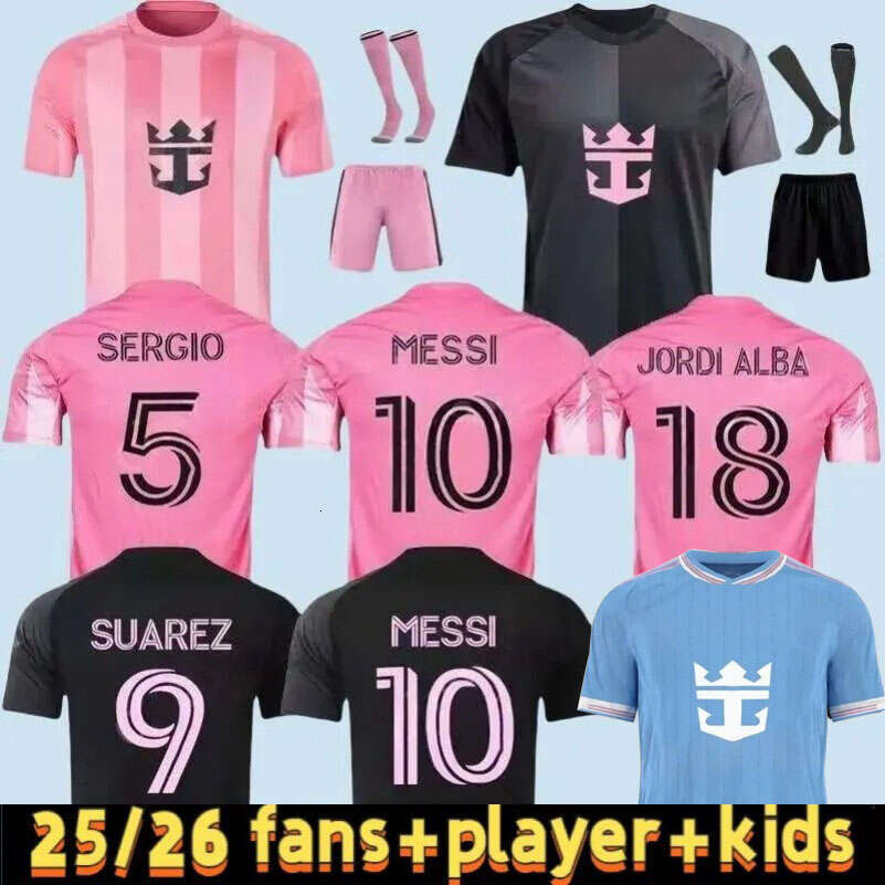 2024 2025 2026 Inters Soccer Jerseys MIAMI CF MESSIS SUAREZ BECKHAM JORDI ALBA MARTINEZ 24 25 26 men kids Kit Miamis Football shirts Player Fans version uniform
