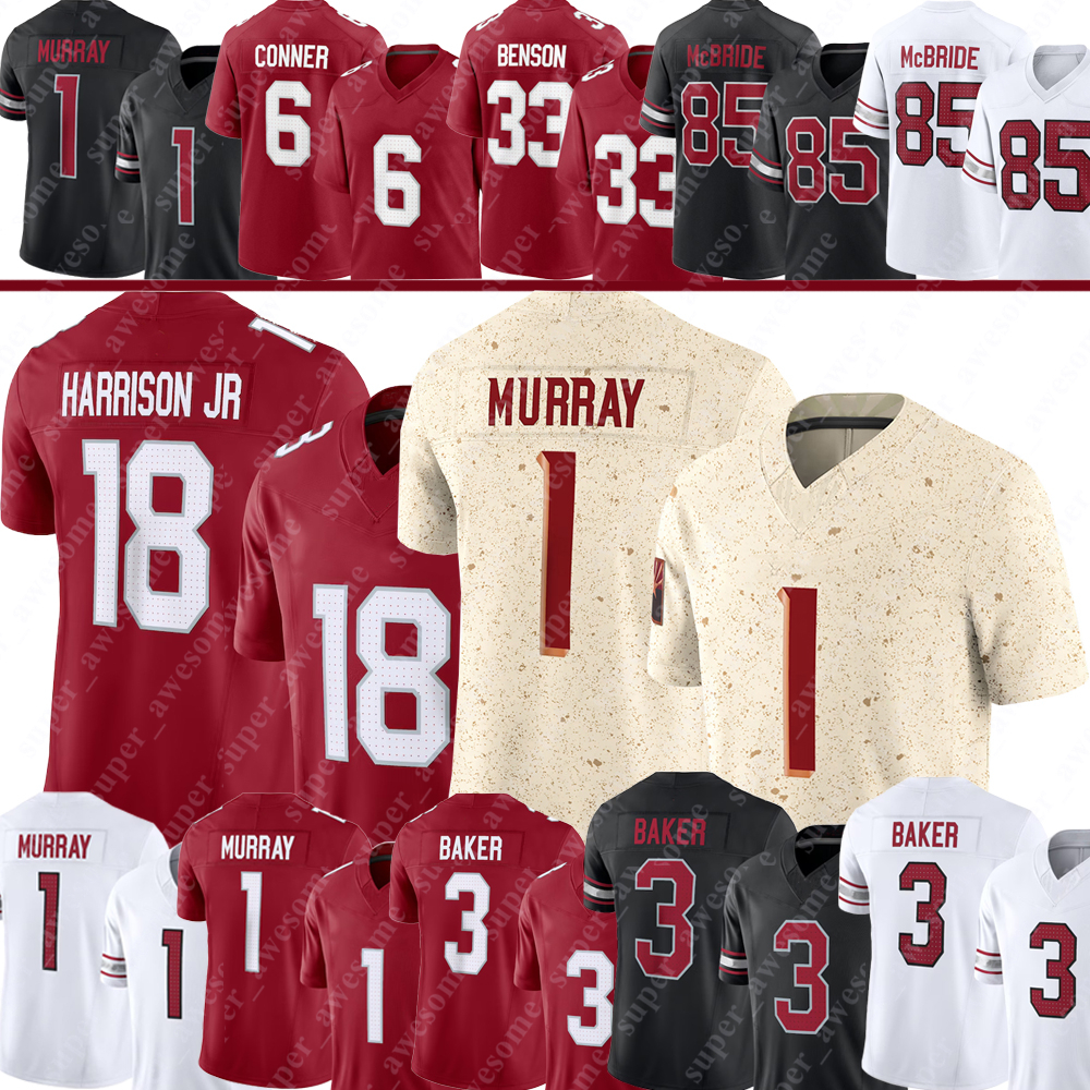 Marvin Harrison Jr. Kyler Murray Football Jersey Trey McBride Budda Baker JJ Watt James Conner Trey Benson Larry Fitzgerald Will Johnson Josh Sweat Walter Nolen
