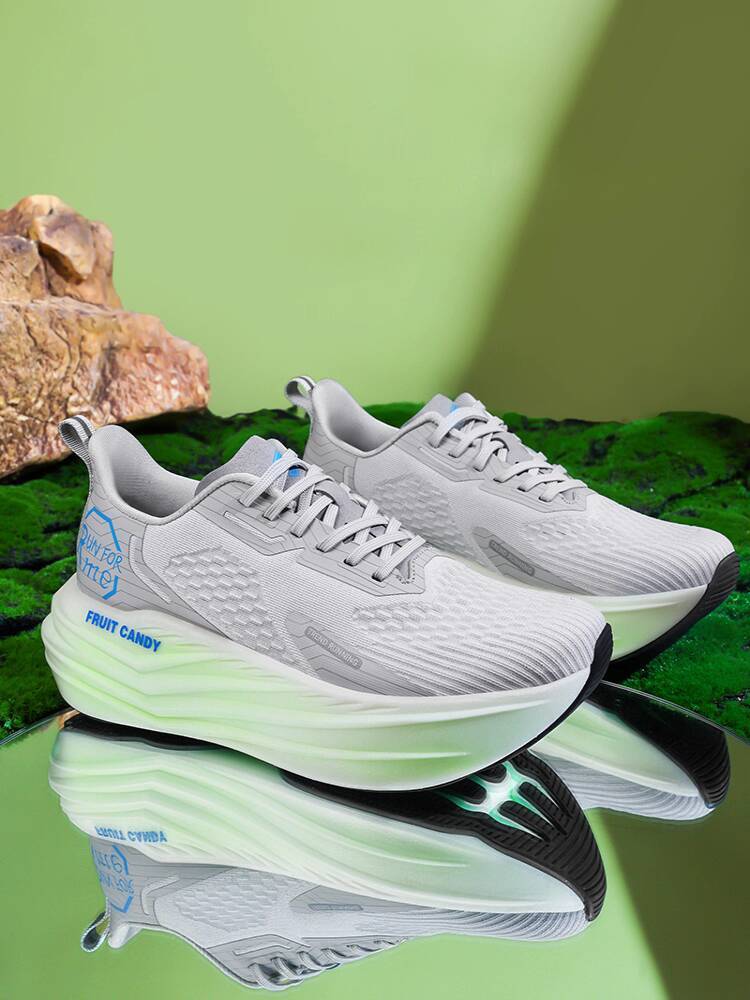 Unisex Breathable Mesh Sports Shoes with High-Elasticity Sole for Running