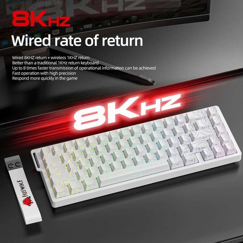Magnetic Switch Gaming Keyboard Attack Shark X HE And FreeWolf F Pro K Wired Wireless RGB Rapid Trigger Hall Effect
