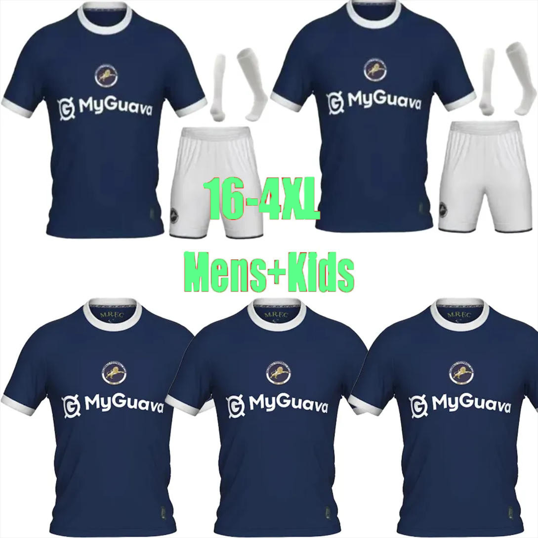 25 26 millwall soccer jerseys shirts LVANOVIC NISBET AZEEZ LUONGO MITCHELL COOPER CROCOMBE ANTONIO 2025 2026 millwall football shirt Home Kids Mens Kit uniform