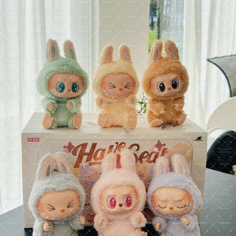 plush toy Labubu Have A Seat Series Vinyl Pendant labubu Doll Model Toy Cute Monster Cartoon Character Dolls For Childrens Birthday Gift Blind Box